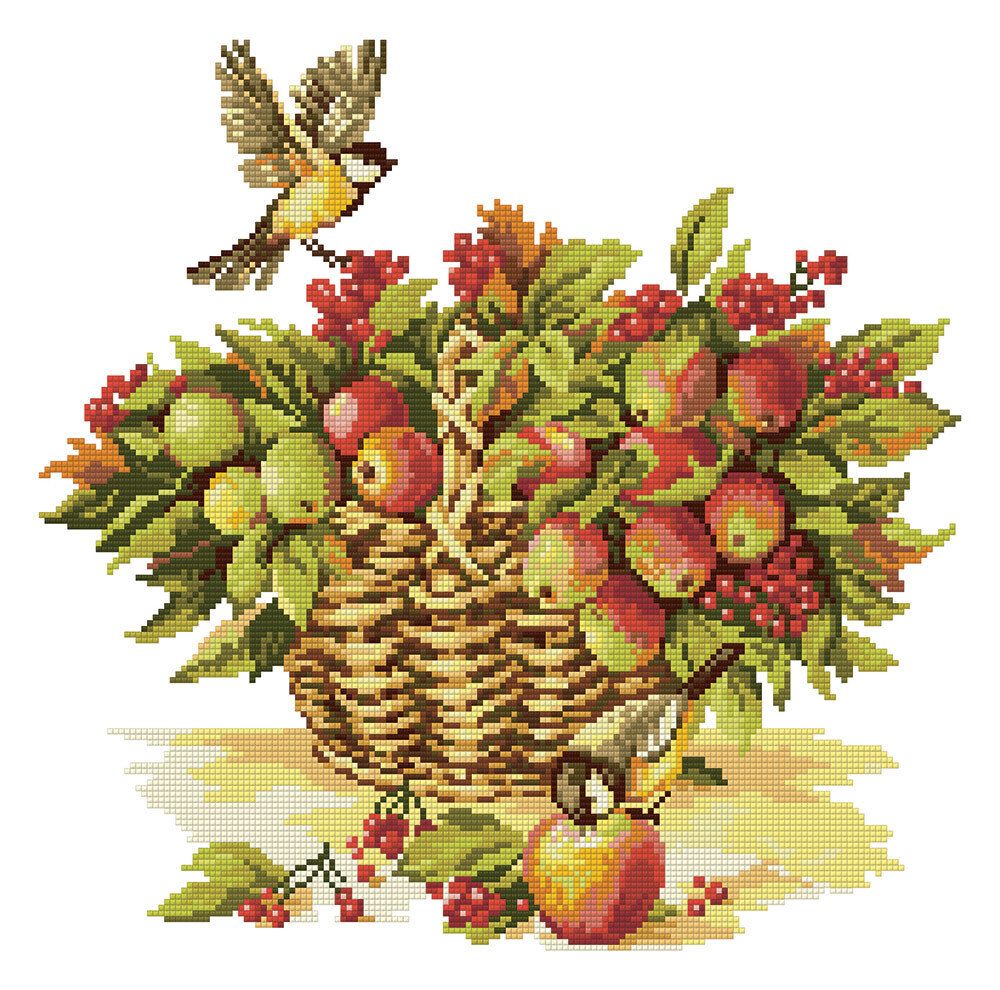 Алмазная (кристальная) мозаика Фрея, Дары лета, 40х40 см