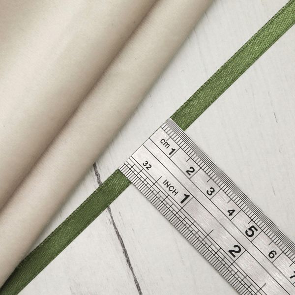 Лента атласная 1-сторонняя 6.0 мм / 22.86±1 метров, 108 хаки, Globus