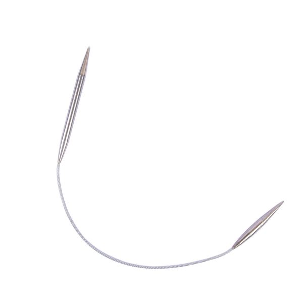 Спицы круговые металл ⌀5.0 мм, 25 см, 1 шт, с металлической леской, Gamma MNF