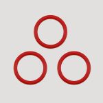 Кольца для бюстгальтера металл ⌀10.0 мм, 100 красный, Arta, 50 шт