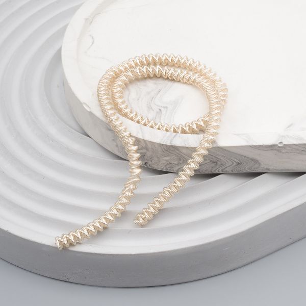 Трунцал зигзаг Светлое золото 4 мм, 5±0.1 грамм, ТЗ002НН4