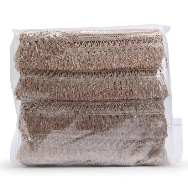 Бахрома отделочная 50.0 мм / 25 метров, кисти, а863 бежевый