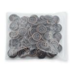 Пуговицы 4 прокола 24L (15мм), (Brown2 (коричневый2)) W01, 72 шт