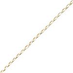 Шнур отделочный плетеный ⌀4.0 мм / 30 метров, белый/золото, С953Г7