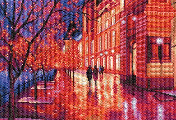 Набор для вышивания нитками Матренин Посад, Ночной город