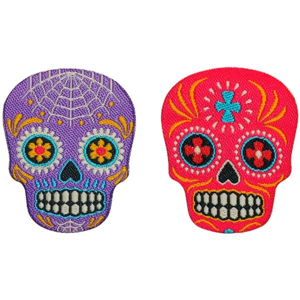 Термоаппликация Череп, лиловый/розовый цв. 2 шт. 924362 Prym