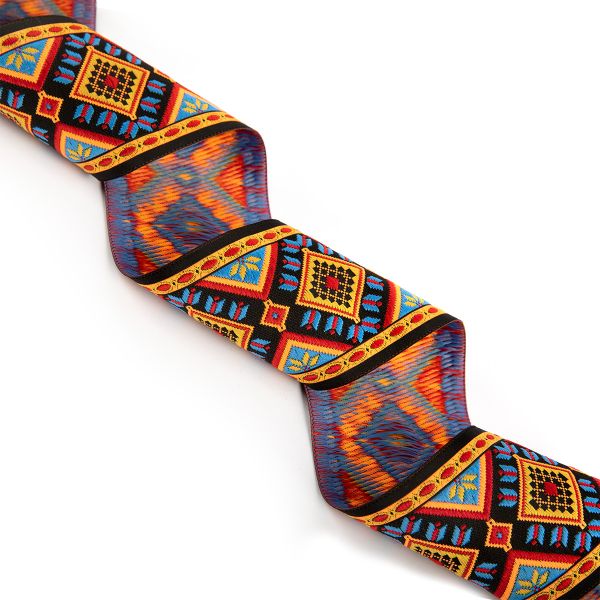 Лента (тесьма) жаккардовая 70.0 мм / 10±0.5 метров, 4, Gamma TRJ-117YP