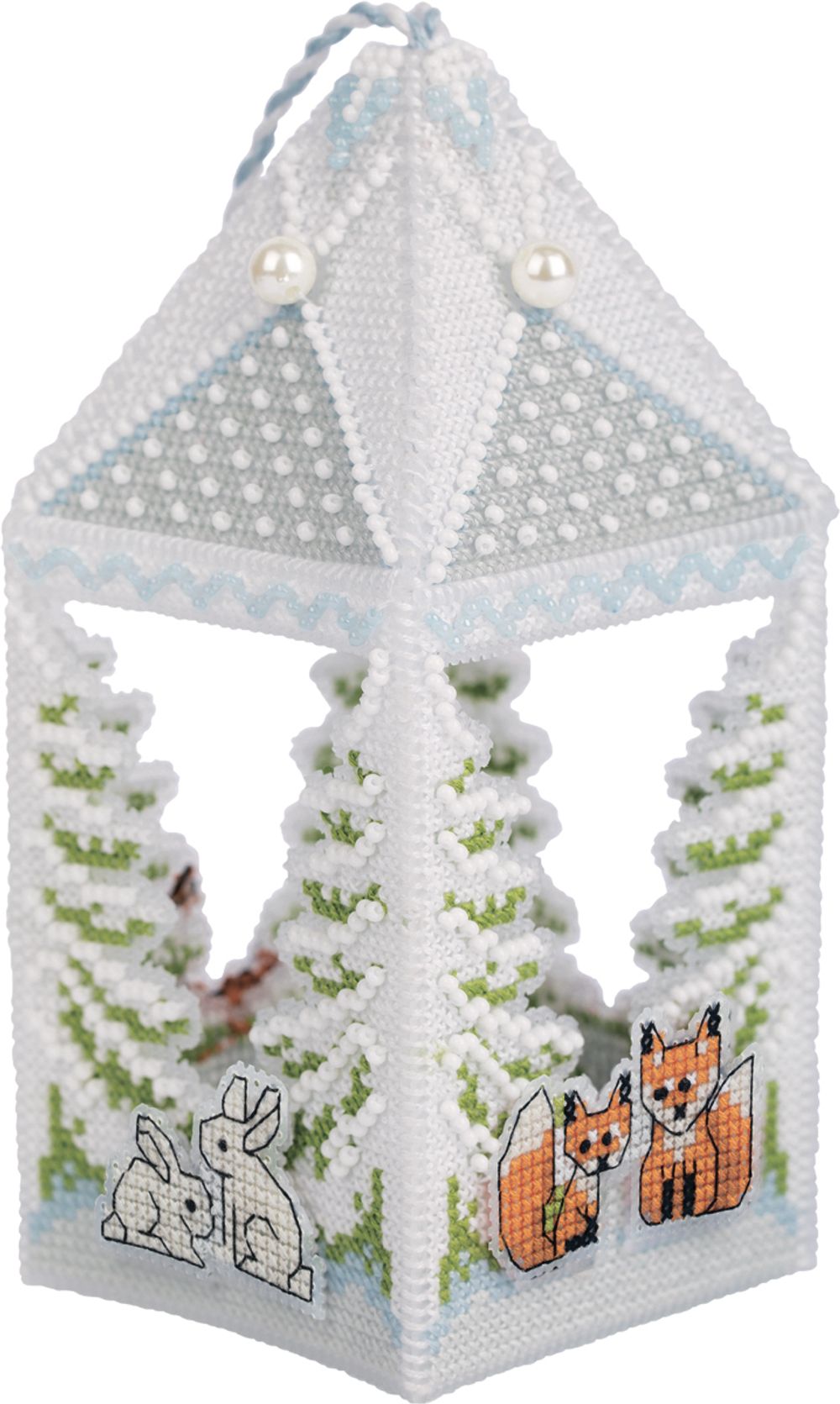 Набор для вышивания нитками Panna, Лесной фонарь