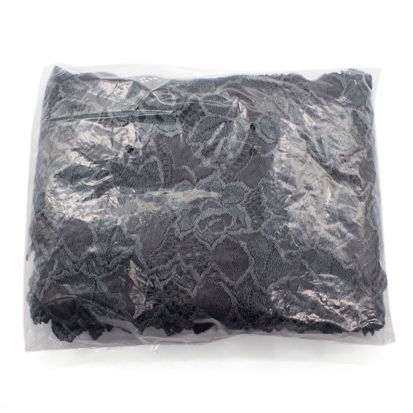 Кружево бельевое эластичное 165 мм / 10 м, т.серый