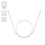 Спицы круговые металл ⌀1.2 мм, 50 см, 1 шт, с металлической леской, Gamma MKJ-R