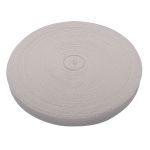 Тесьма (лента) киперная 20 мм / 50 метров, 6 г/м, 100% полиэфир, 02 молочный