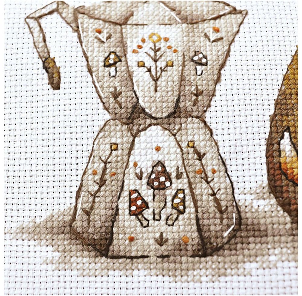 Набор для вышивания нитками Сделай своими руками, Ценители кофе 27х25 см