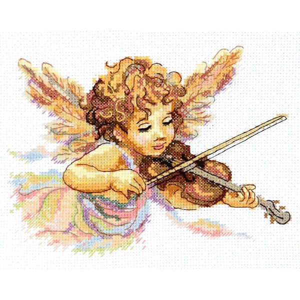 Набор для вышивания нитками Чудесная игла, Тонкие струны любви, 18х13 см