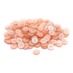 Пуговицы на 2 прокола 18L (11мм), пластик (col.61 светло-персиковый), CR-K18M, 144 шт