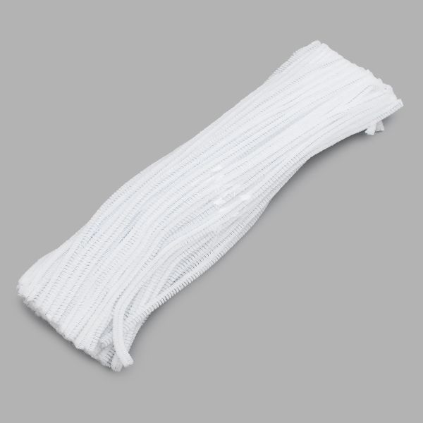 Проволока синельная 6 мм / 30см, 100 шт, Astra&Craft (A-025 белый)