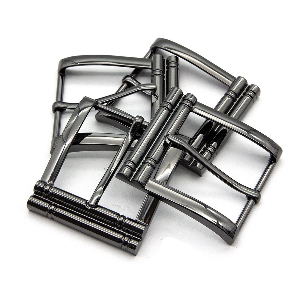 Пряжка ременная металл 40 мм мет. чер.никель, 4 шт, BIG