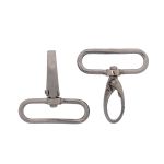 Карабин металл 40 мм (48х52 мм), 2 шт, Hobby&Pro, чер.никель