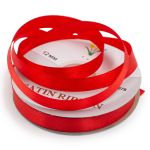 Лента атласная 1-сторонняя 12.0 мм / 27.4±2 метров, 6078 красный 8055 / красный 026, Globus