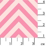 Ткань для пэчворка Peppy Бабушкин сундучок, рулон 112 см / 5 метров, БС-26 зигзаг я.розовый, Peppy
