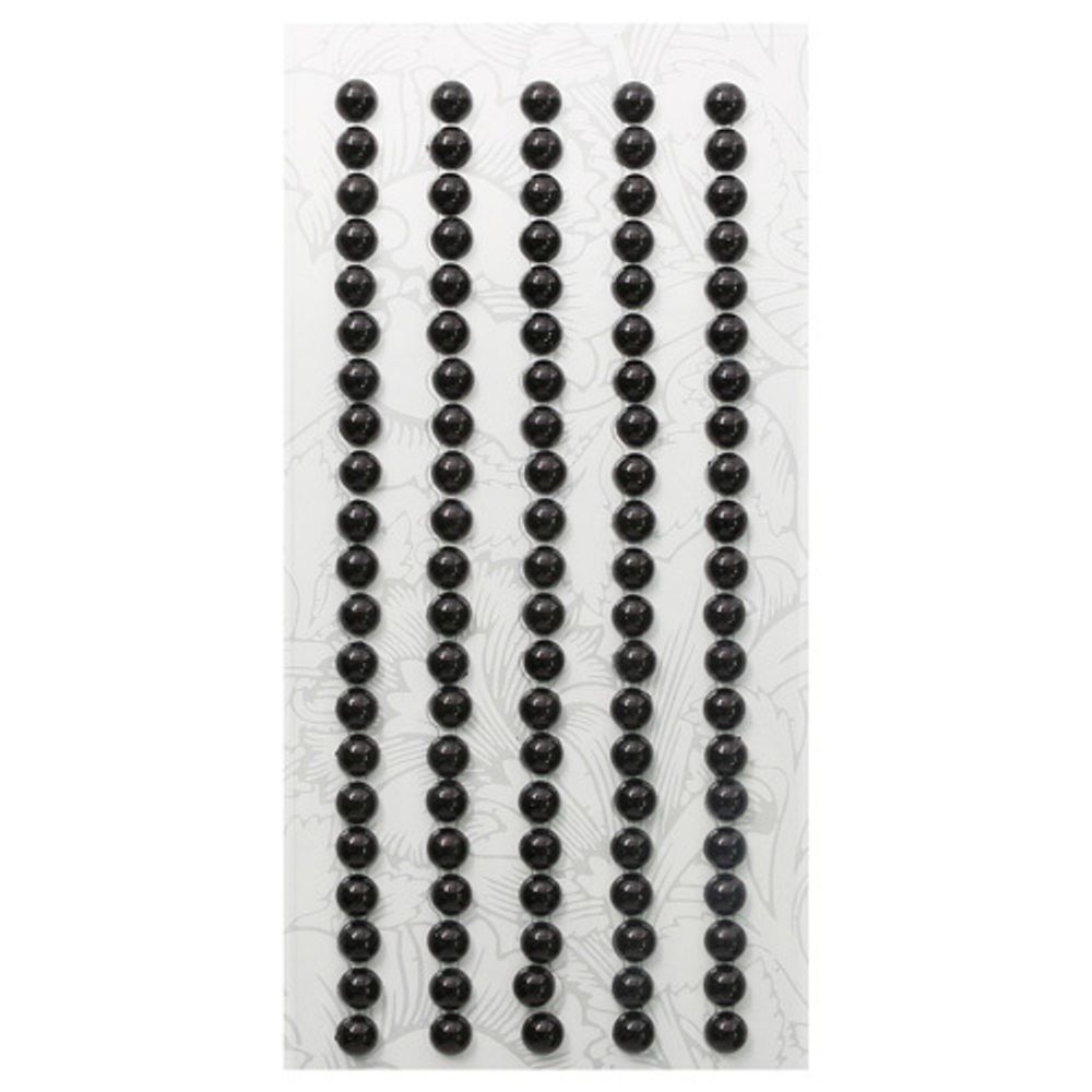 Декоративные наклейки "Жемчуг", 5 мм, Астра, Z25 черный