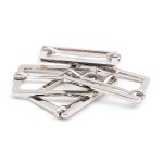 Рамка регулировочная металл литая с подвижной планкой 40 мм /48х31 мм, ⌀4 мм/, никель, 4 шт