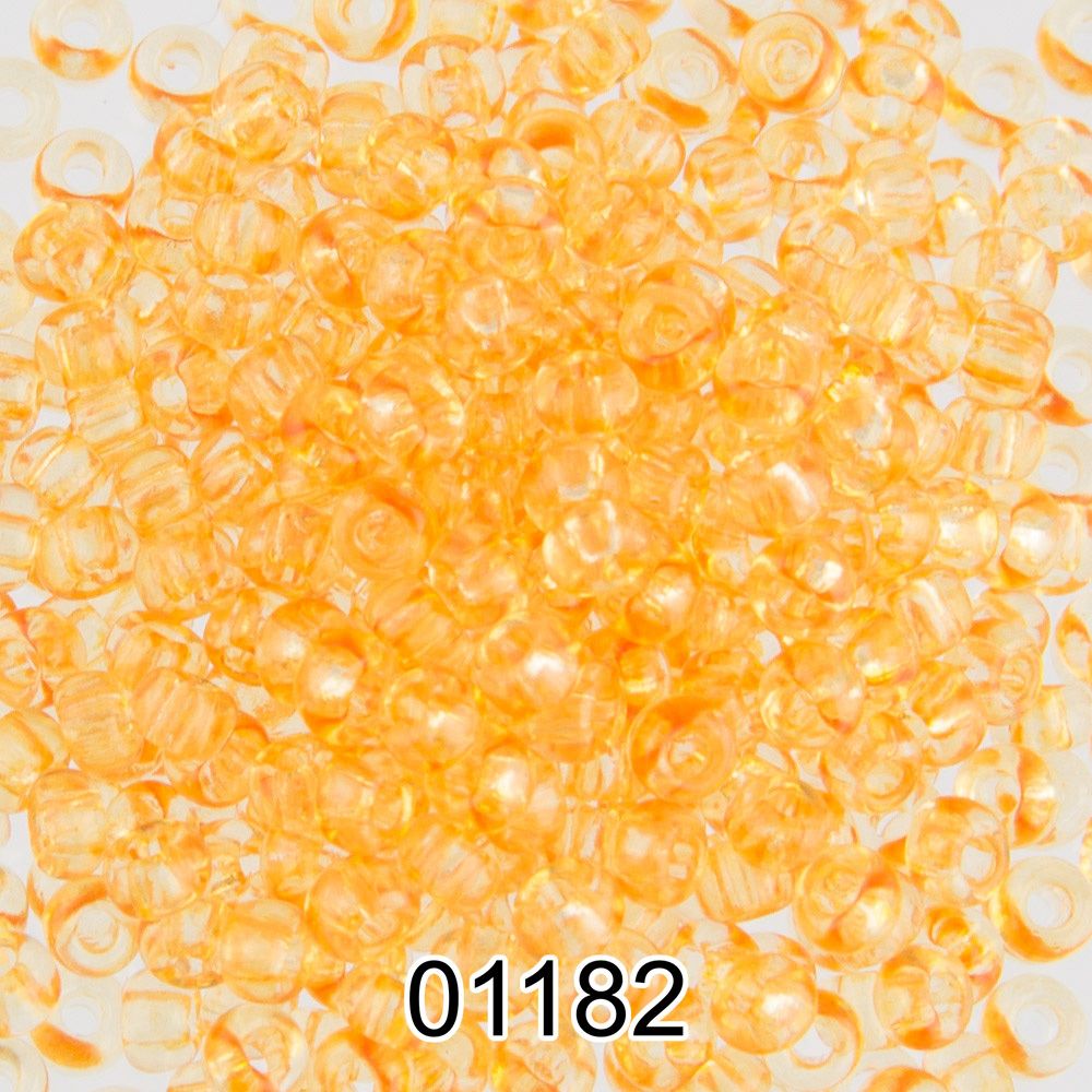 Бисер Preciosa круглый 10/0, 2.3 мм, 500 г, 01182 (Ф415) т.желтый