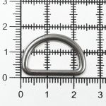 Полукольцо литое металл внутр. 20 мм (внешн. 25х17 мм), 4 шт, цинк, цв. матовое серебро, Prym