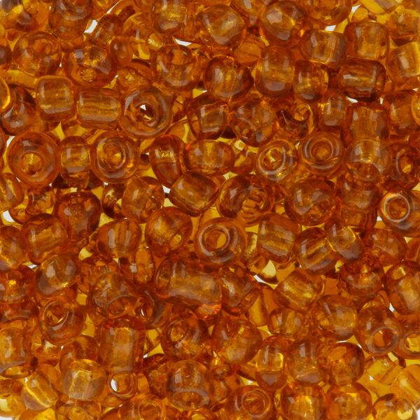 Бисер Zlatka 8/0 (2.9 мм), 100 г (10х10 г), №0002C янтарный, GR