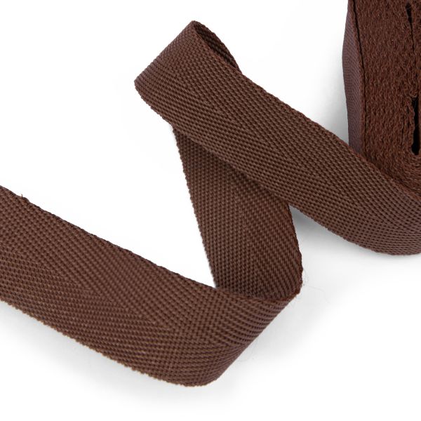 Стропа (ременная лента) 25 мм / 5х2.5 метра, фасовка, коричневый, 3816 (3074)