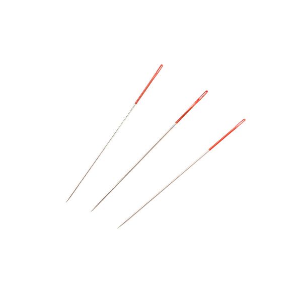 Иглы ручные для вышивания с цветным ушком, разм.12, 6 шт, Pony