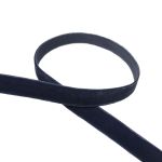 Лента бархатная (тесьма) эластичная 12.0 мм / 16.5±1 метра, 038 т.синий, Blitz VRE-12