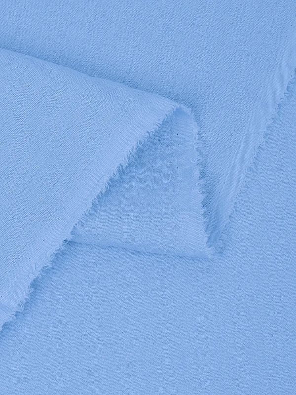 Муслин 125 г/м², 130 см / 2 метра, TBY.Mus.24723.7.2, цв.07 св.голубой