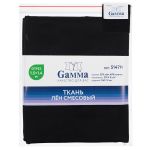 Льняная ткань 210±5 г/м², 150х140 см, №007 черный, Gamma 5147N