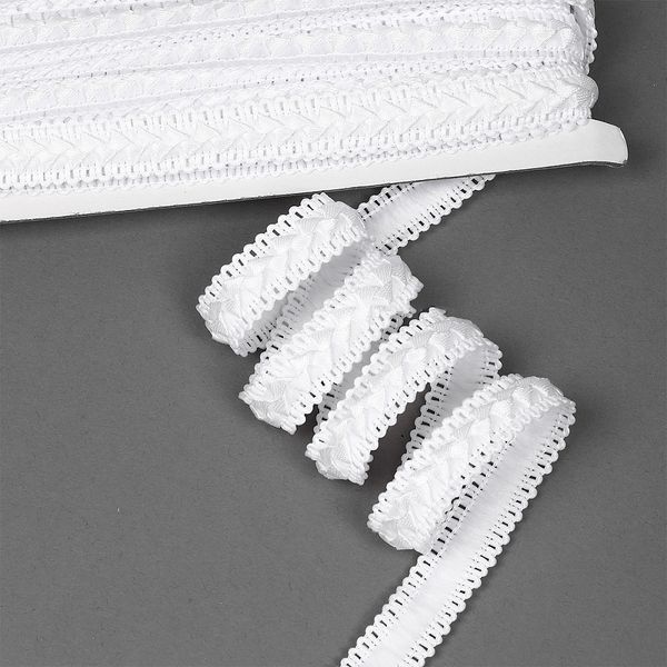 Тесьма декоративная Самоса TBY 01 (1) 18мм цв.белый 01 (F101) уп.9м