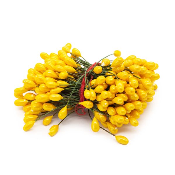 Тычинки для искусственных цветов 0,5х6см (вес 50гр ±3 гр) (3 оранжевый)