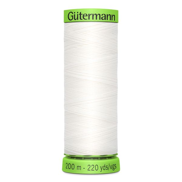 Нитки для тонких тканей Gutermann Extra Fine 150, 200м, _800 белый, 5 катушек