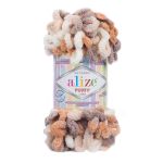 Пряжа Alize (Ализе) Puffy Color / уп.5 мот. по 100 г, 9м, 5926 секционный A