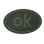 Термоаппликация овал OK 92х60мм (Khaki (хаки)), 2 шт, LA560