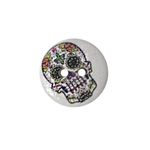 Пуговицы дерево декоративные Разное 18мм (Череп 4), 100 шт
