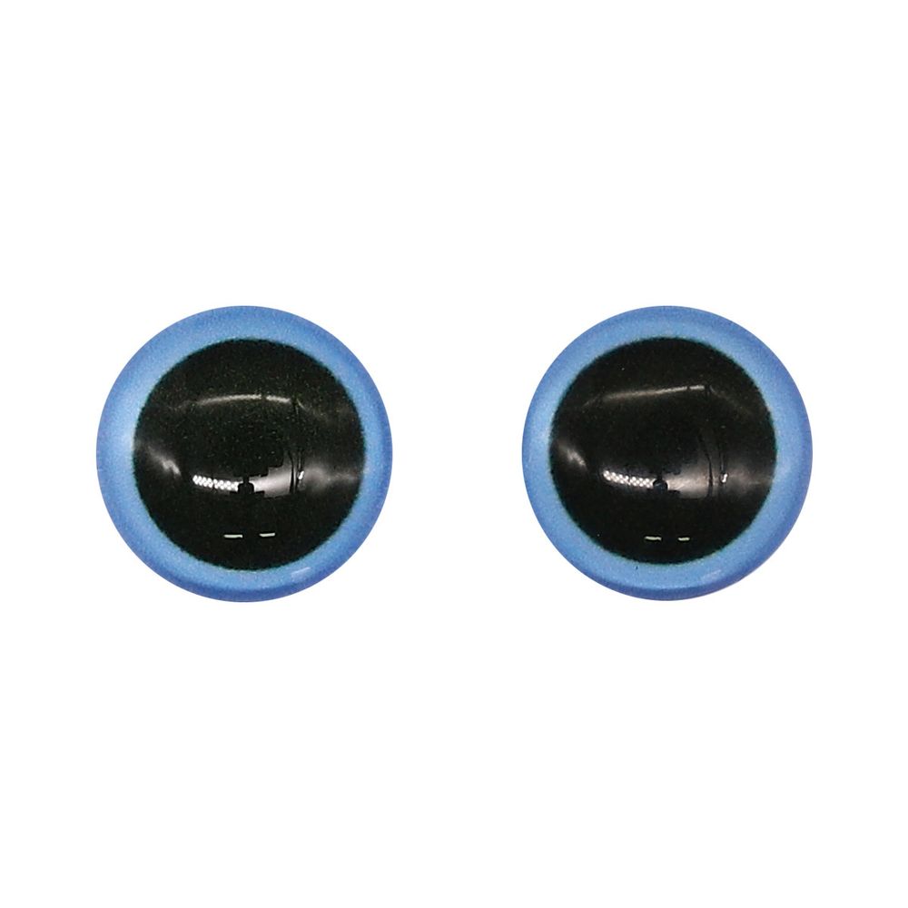 Глаза для кукол и игрушек 12 мм, 10 шт, синий
