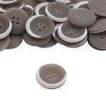 Пуговица 34L (21мм) 4 прокола, пластик (col.01 оливковый), CN2828, 36 шт