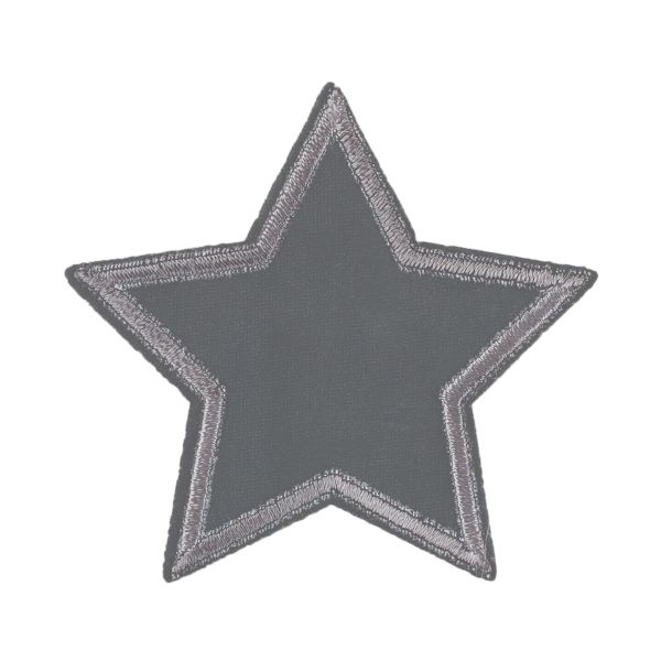 Термоаппликация L №30/5, 5 шт, L094 звезда светоотраж. 5х5 см, Gamma