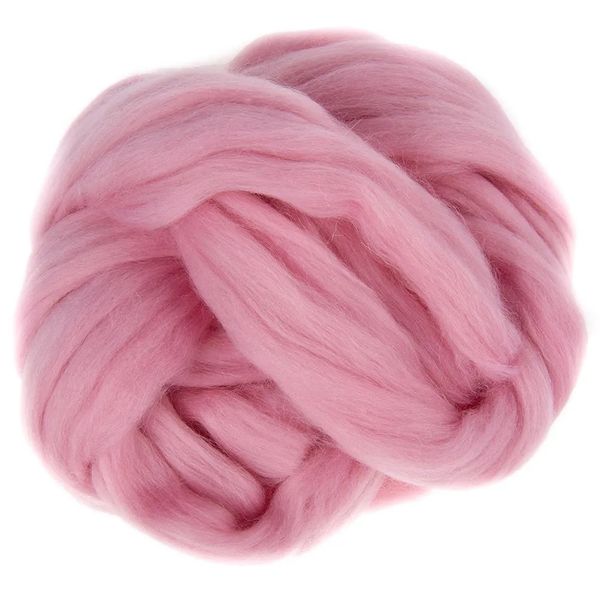 Шерсть для валяния Пехорка полутонкая шерсть (100%шерсть) 50г цв.125 камелия