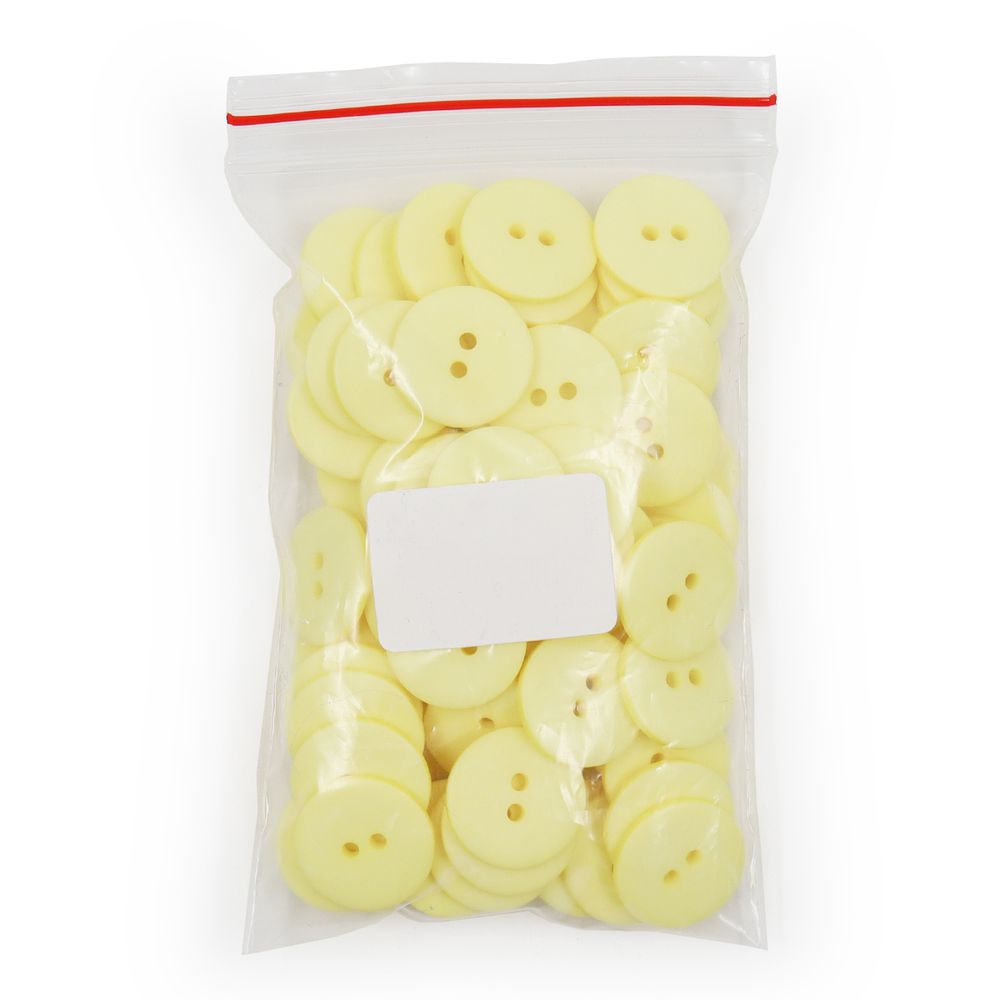 Пуговицы 2 прокола 28L, 18 мм, (Yellow (желтый)) NE63, 72 шт