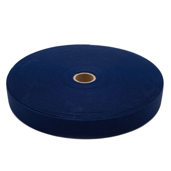 Резинка вязаная 25.0 мм / 25 метров, т.синий