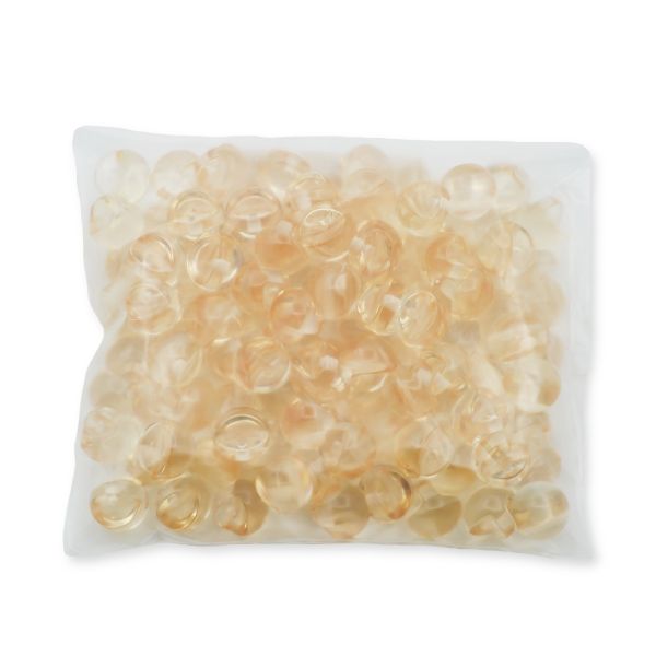 Пуговицы на ножке под камень из смолы 11мм (хрусталь), 100 шт