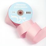 Лента репсовая (в рубчик) 38.0 мм, F133 св.розовый, уп. 27,4м