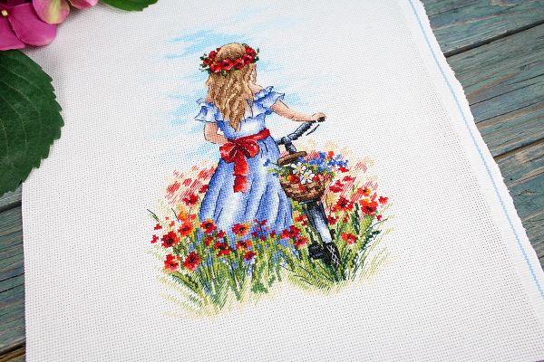 Набор для вышивания нитками МП Студия НВ-848, Маковые мечты, 23х16 см