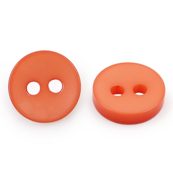 Пуговицы 2 прокола 14L, 9 мм, (Orange1 (оранжевый1)), NE74, 144 шт