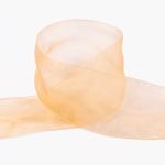 Лента капроновая (органза) 50.0 мм / 22.8±1 метра, 009 рыжий, Blitz OR-50